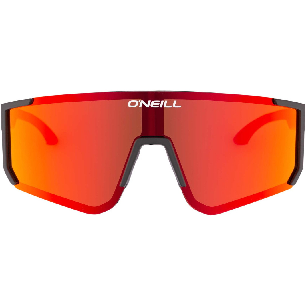 2026 O'Neill Mens Sunglasses 9038 ONS-9038-2.0-104 RED - Matte Black / Red Mirror